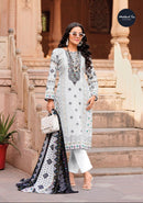 Mehboob Tex 1506 Pure Cotton Print With Embroideiry Self Work Pakistani Suits