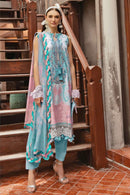 Taj Creations 608 Pure Cotton Print With Heavy Embroidery Patches Work Pakistani Suits