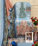 Taj Creations 608 Pure Cotton Print With Heavy Embroidery Patches Work Pakistani Suits