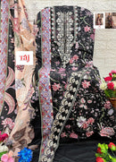 Taj Creations 617 Pure Cotton Print With Heavy Embroidery Patches Work Pakistani Suits