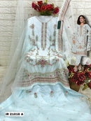 Fepic IR 21016 A Organza Embroidered With Heavy Khatli Works Pakistani Suits