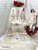 Fepic IR 21016 B Organza Embroidered With Heavy Khatli Works Pakistani Suits