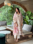 Jihan 3619 Cotton With Fancy Heavy Self Embroidery Worked Pakistani Suits