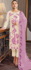Al Khushbu 5028 B Georgette With Heavy Embroidered Worked Pakistani Suits