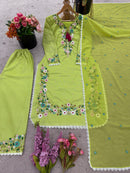 NSR 862 Heavy Faux Georgette With 5mm Embroidery Sequence Work With Fency Sleeve Suits