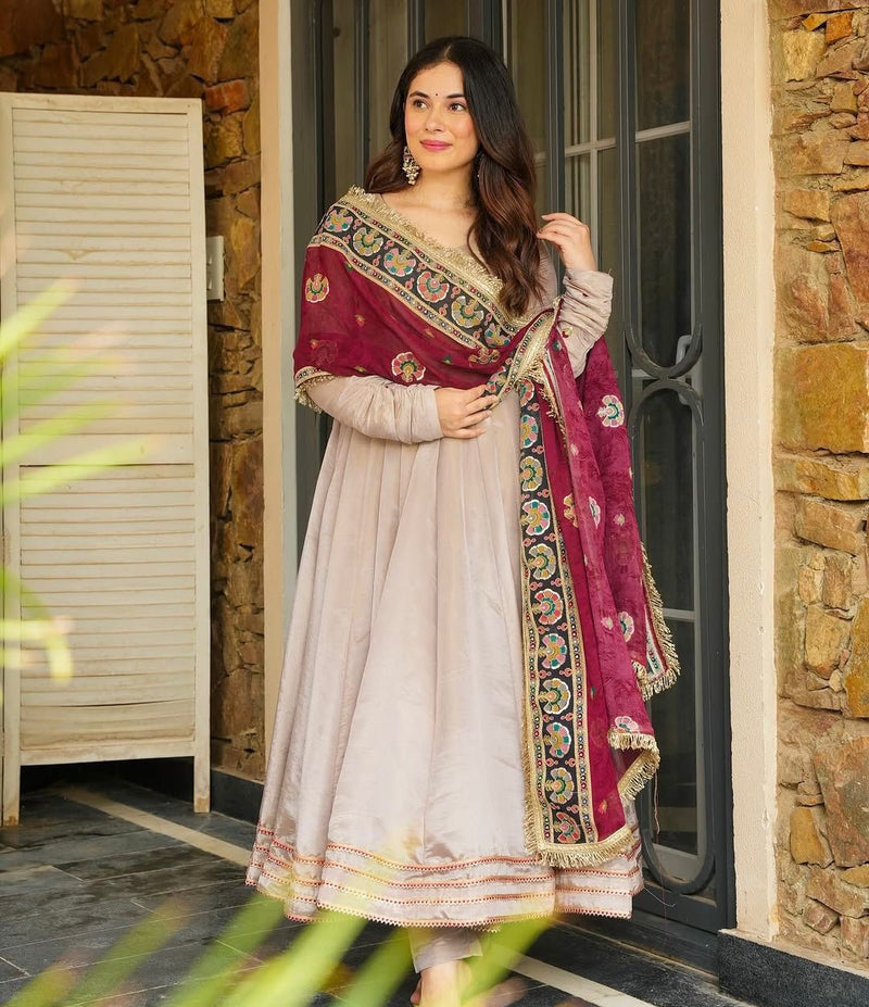 JF 021 Trending Designer Gown With Heavy Sequence Embroidery Work Suits