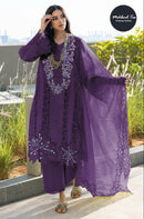 Mehboob Tex 1667 B Pure Cotton Lawn With Heavy Embroidery Worked Pakistani Suits