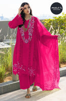 Mehboob Tex 1667 C Pure Cotton Lawn With Heavy Embroidery Worked Pakistani Suits