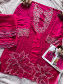 Mehboob Tex 1667 C Pure Cotton Lawn With Heavy Embroidery Worked Pakistani Suits