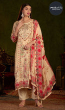 Mehboob Tex 1671 Pure Viscose Maslin Digital Print With Aari Handwork Pakistani Suits