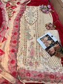 Mehboob Tex 1671 Pure Viscose Maslin Digital Print With Aari Handwork Pakistani Suits