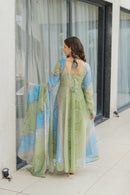 AK 12 Pure Soft Lightweight Organza Floral Print Fabric Inner Micro Cotton Suits