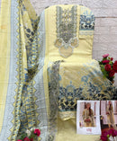 Taj Creations 612 Pure Cotton Print With Heavy Embroidery Work Pakistani Suits