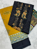 Jihan 3803 A Pure Cotton Print With Exclusive 2 Embroidery Patches Work Pakistani Suits