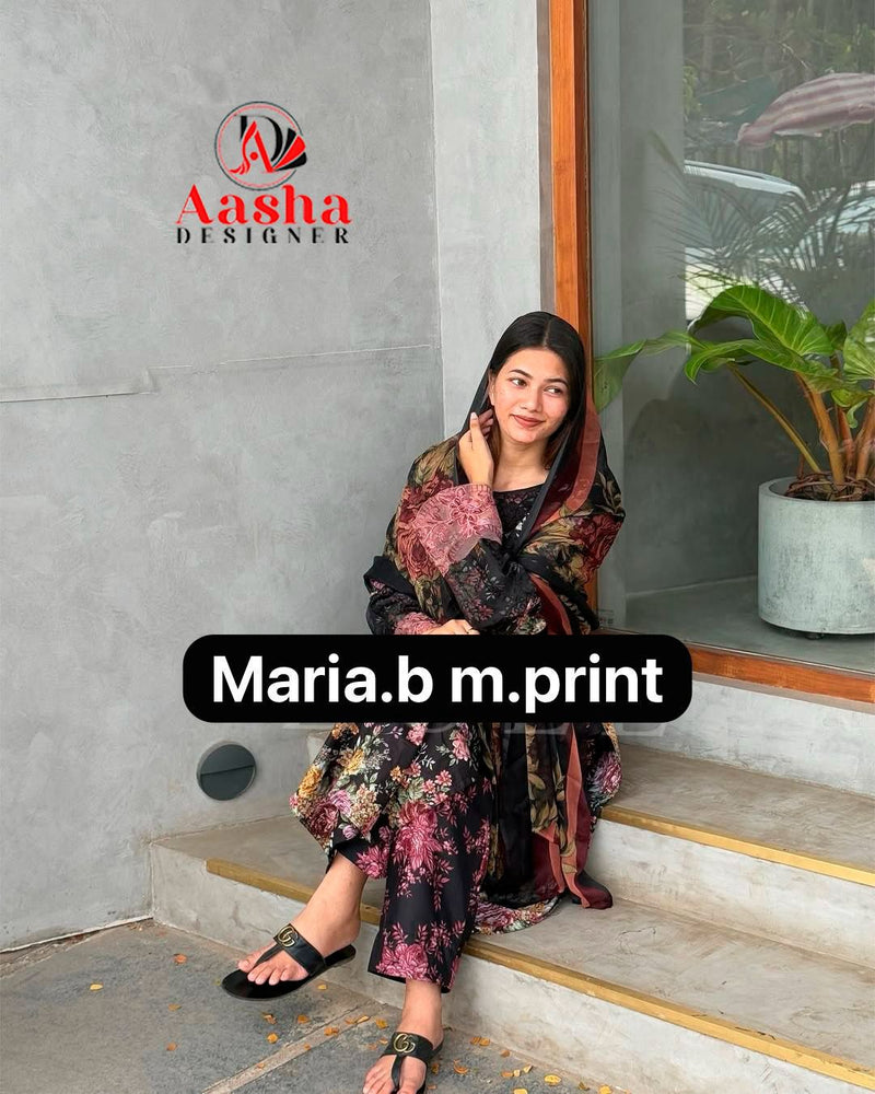 Aasha Designer 1178 B Pure Cotton Print With Heavy Embroidery Work Pakistani Suits