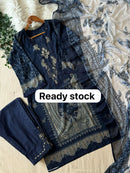 Aasha Designer 1006 Pure Cotton Print With Exclusive Patch Heavy Embroidery Work Pakistani Suits