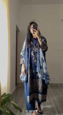 Aasha Designer 1006 Pure Cotton Print With Exclusive Patch Heavy Embroidery Work Pakistani Suits