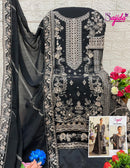 Sajida 1039 Khushbu Georgette With Heavy Embroidered With Khatli Work Pakistani Suits