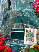 Taj Creations 600 Pure Cotton Print With Heavy Self Embroidery Work Pakistani Suits