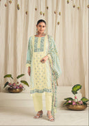 Jihan 3710 Bagh Rayon With Heavy Self Embroidery Work Pakistani Suits