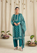 Jihan 3711 Bagh Rayon With Heavy Self Embroidery Work Pakistani Suits