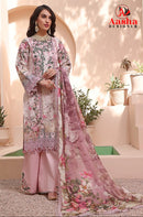 Aasha Designer 1004 A Pure Cotton Print With Exclusive Patch Embroidery Work Pakistani Suits