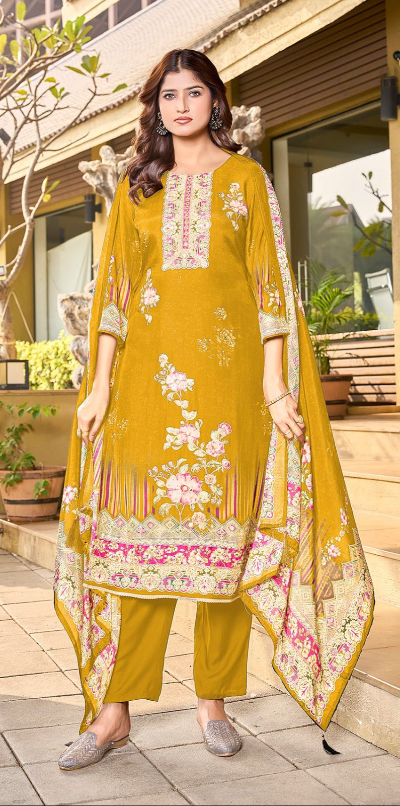 Shree Fab KT 139 A Pure Viscous Maslin Digital Print Hand Work Pakistani Suits