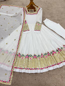 ZF 5010 Elegant Embroidered Sequence Designer Anarkali