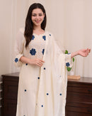 BE 382 Designer Wear Exclusive Suit In Embroidered Roman Silk Kurti