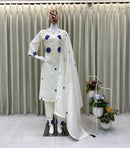 BE 382 Designer Wear Exclusive Suit In Embroidered Roman Silk Kurti