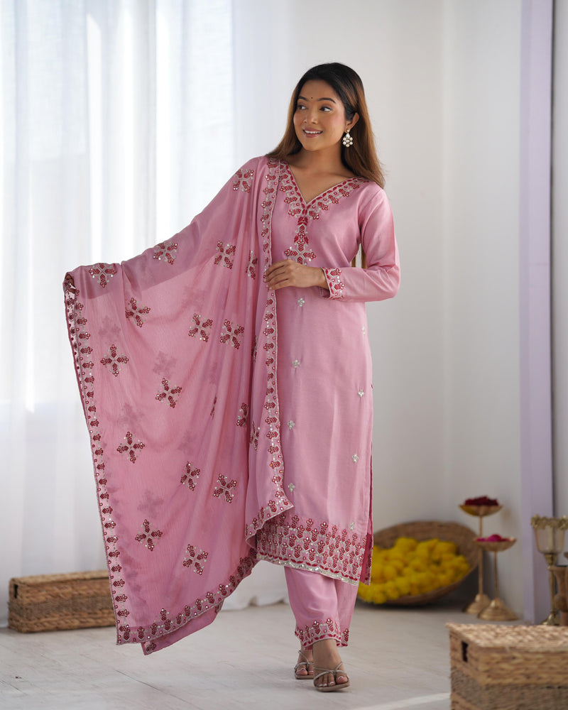 AT 5005 Designer With Heavy Embroidery Work Party Wear Suits