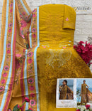 Al Zohaib 1314 Aarzoo Pure Cotton Print With Self Boring Work And Patch Pakistani Suits