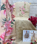 Al Zohaib 1311 Aarzoo Pure Cotton Print With Self Boring Work And Patch Pakistani Suits