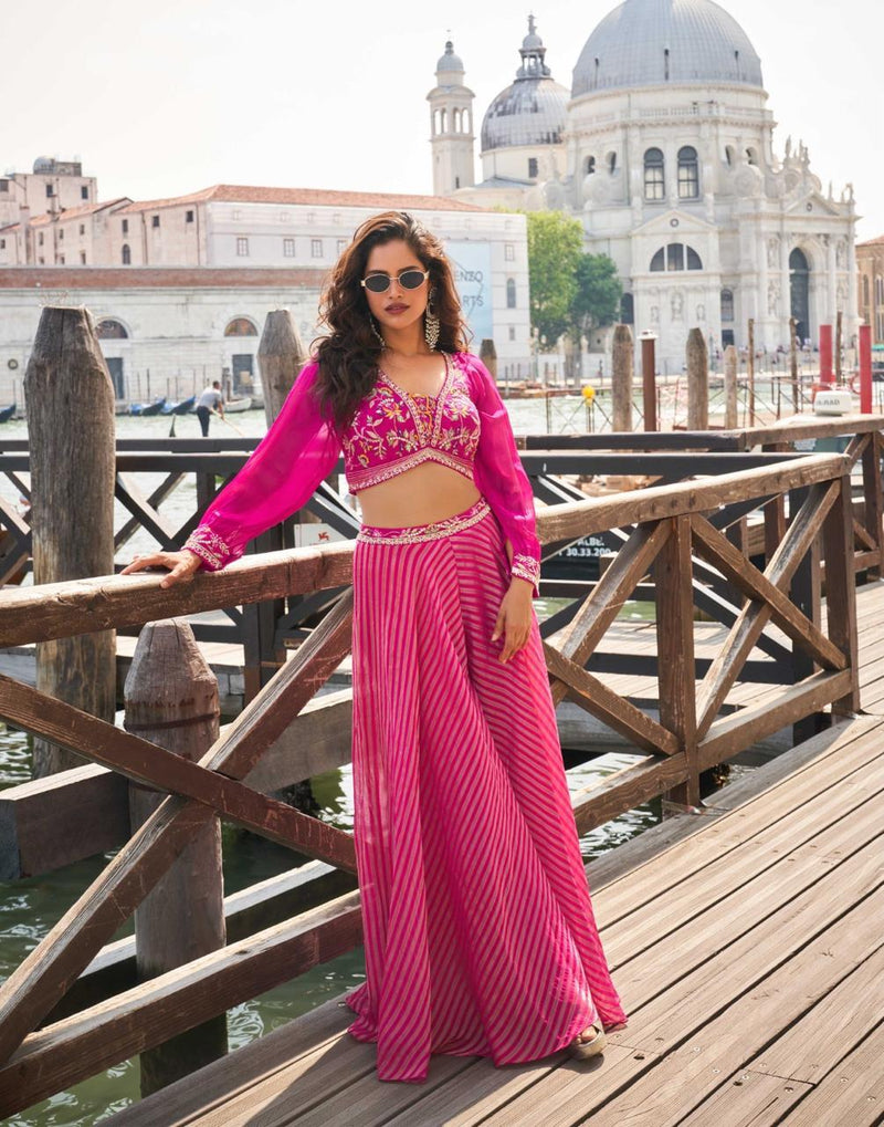 Sayuri Designer 5861 Naina Pure Viscos Jacquard Silk Indo Western Outfit