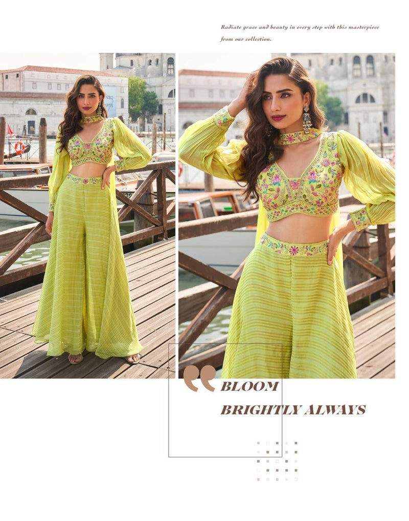 Sayuri Designer 5862 Naina Pure Viscos Jacquard Silk Indo Western Outfit