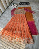 Lc 1238 Presenting New Designer Sequins Zari Embroidered Anarkali Gown