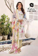 Vs 12076 Fox Georgette Print With Heavy Work Stylish Pakistani Suits