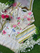 Vs 12076 Fox Georgette Print With Heavy Work Stylish Pakistani Suits