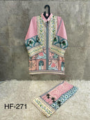 Hoor Tex HF 271 Imported Cotton Printed Cord Set