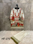 Hoor Tex HF 270 Imported Cotton Printed Cord Set