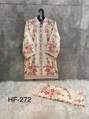Hoor Tex HF 272 Imported Cotton Printed Turkish Cord Set