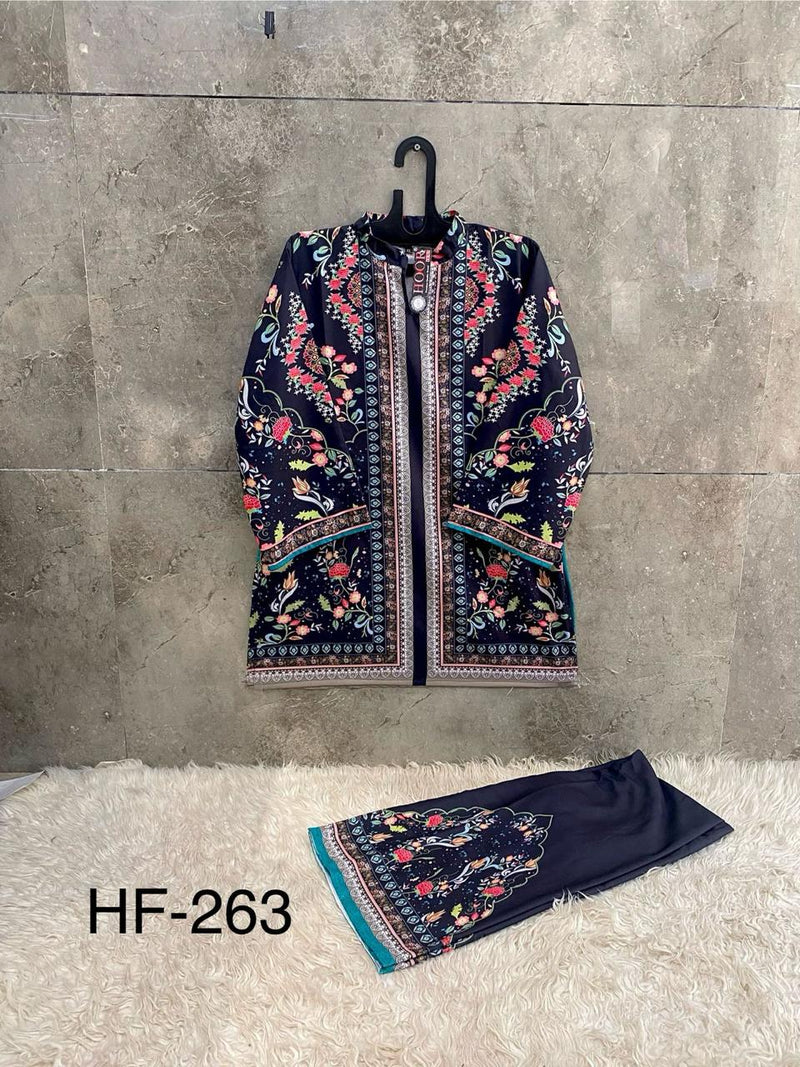 Hoor Tex HF 263 Imported Cotton Printed Cord Set