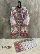 Hoor Tex HF 264 Imported Cotton Printed Cord Set