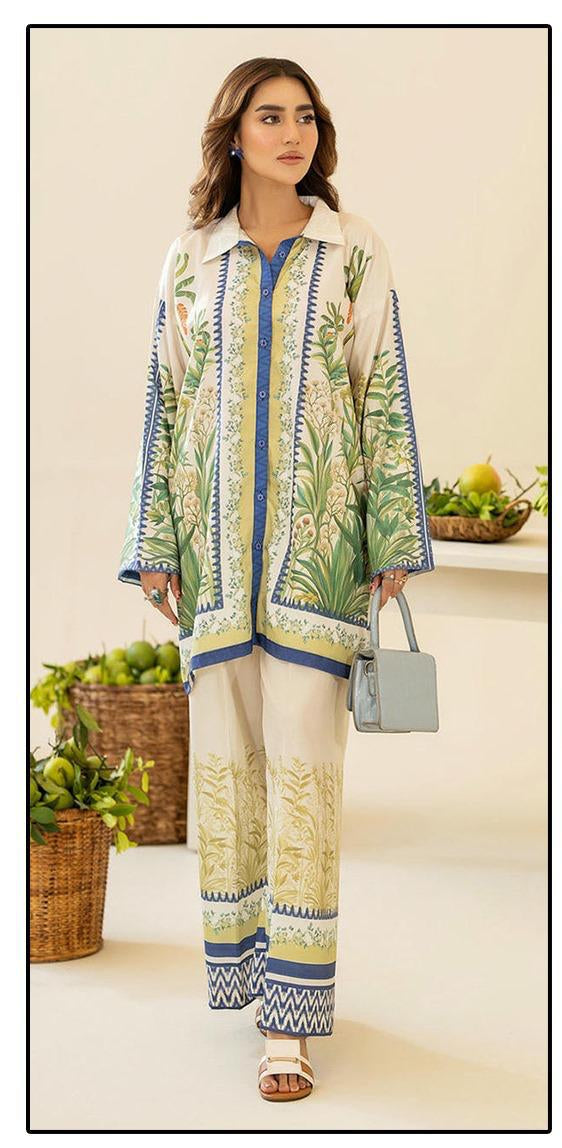 Hoor Tex HF 268 Imported Cotton Printed Cord Set