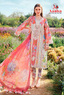 Aasha Designer 1153 B Pure Cotton Print With Exclusive Patch Embroidery Work Pakistani Suits