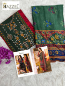 Hazzel Maria B 0346 Pure Cotton Printed Self Embroidery Work Pakistani Suits