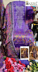 Hazzel Maria B 0354 Pure Cotton Printed Self Embroidery Work Pakistani Suits