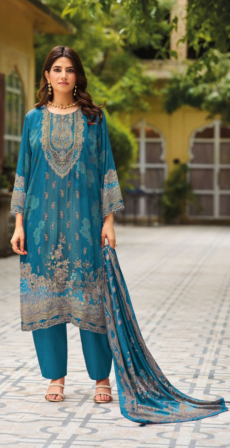 Shree Fabs KT 278 B Pure Viscous Maslin Digital Print And Hand Work Pakistani Suits