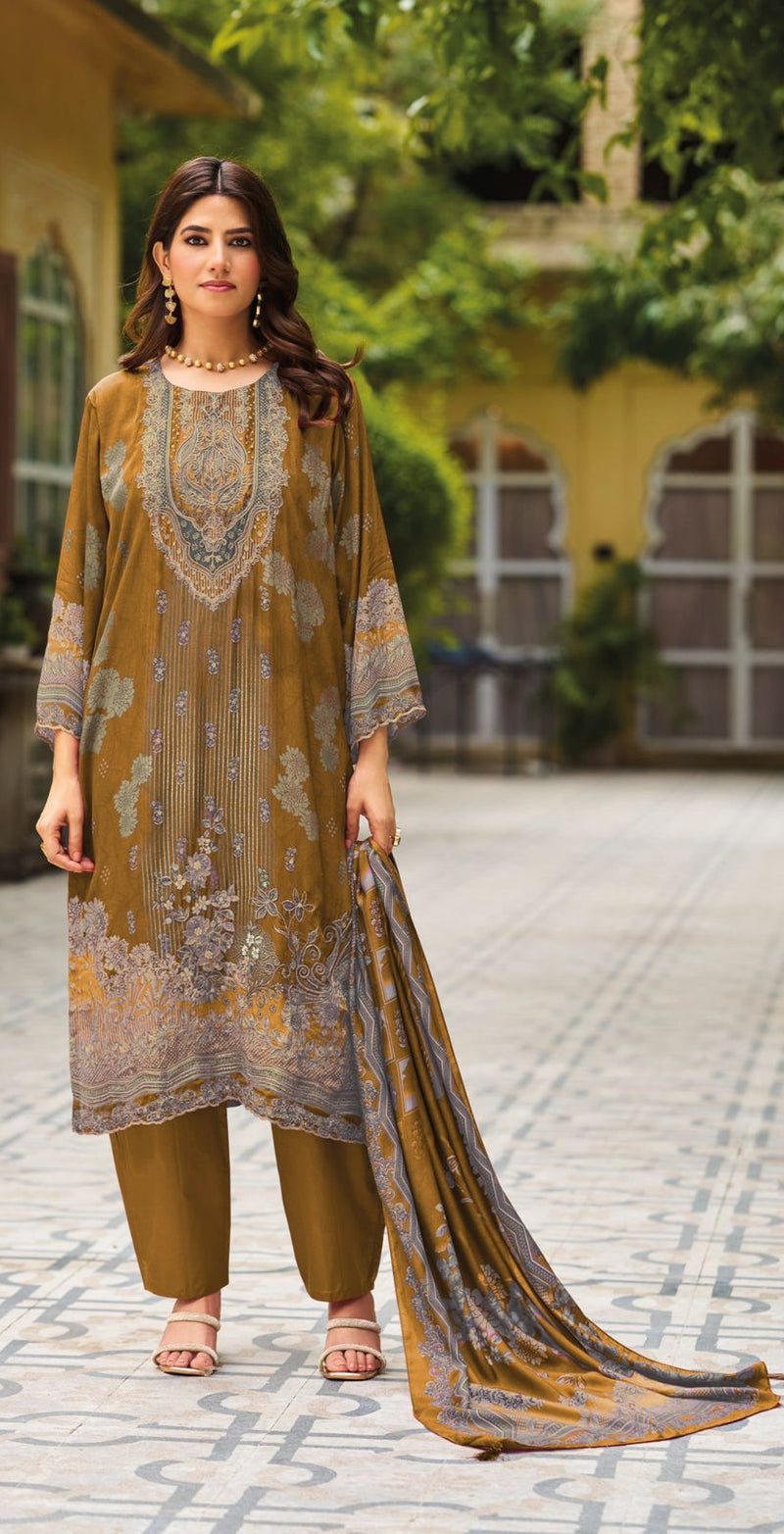Shree Fabs KT 278 D Pure Viscous Maslin Digital Print And Hand Work Pakistani Suits