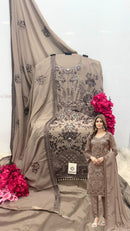Shanaya S 199 B Fox Georgette Embroidery Sequence Work Heavy Hand Khatali Handwork Pakistani Suits
